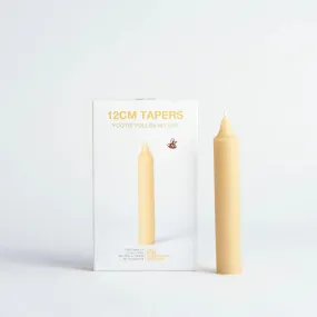 Queen B Beeswax Dinner Taper Candles