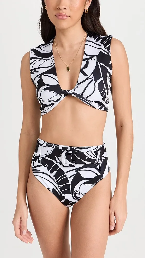 Ramy Brook   Palm Printed Charley Bikini Bottoms 