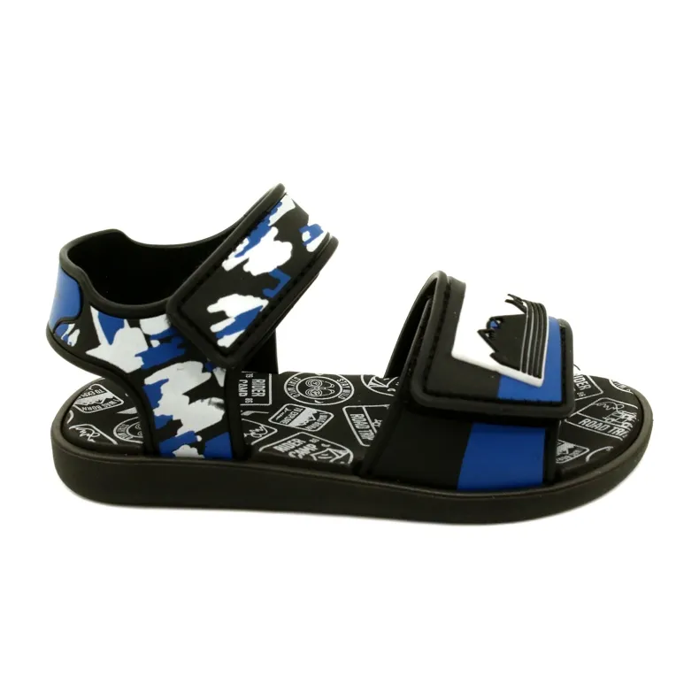 RIDER children's sandals 83453 AG294 Black/Blue/White