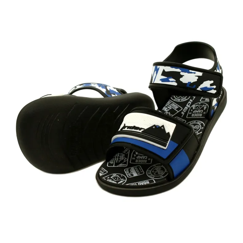 RIDER children's sandals 83453 AG294 Black/Blue/White