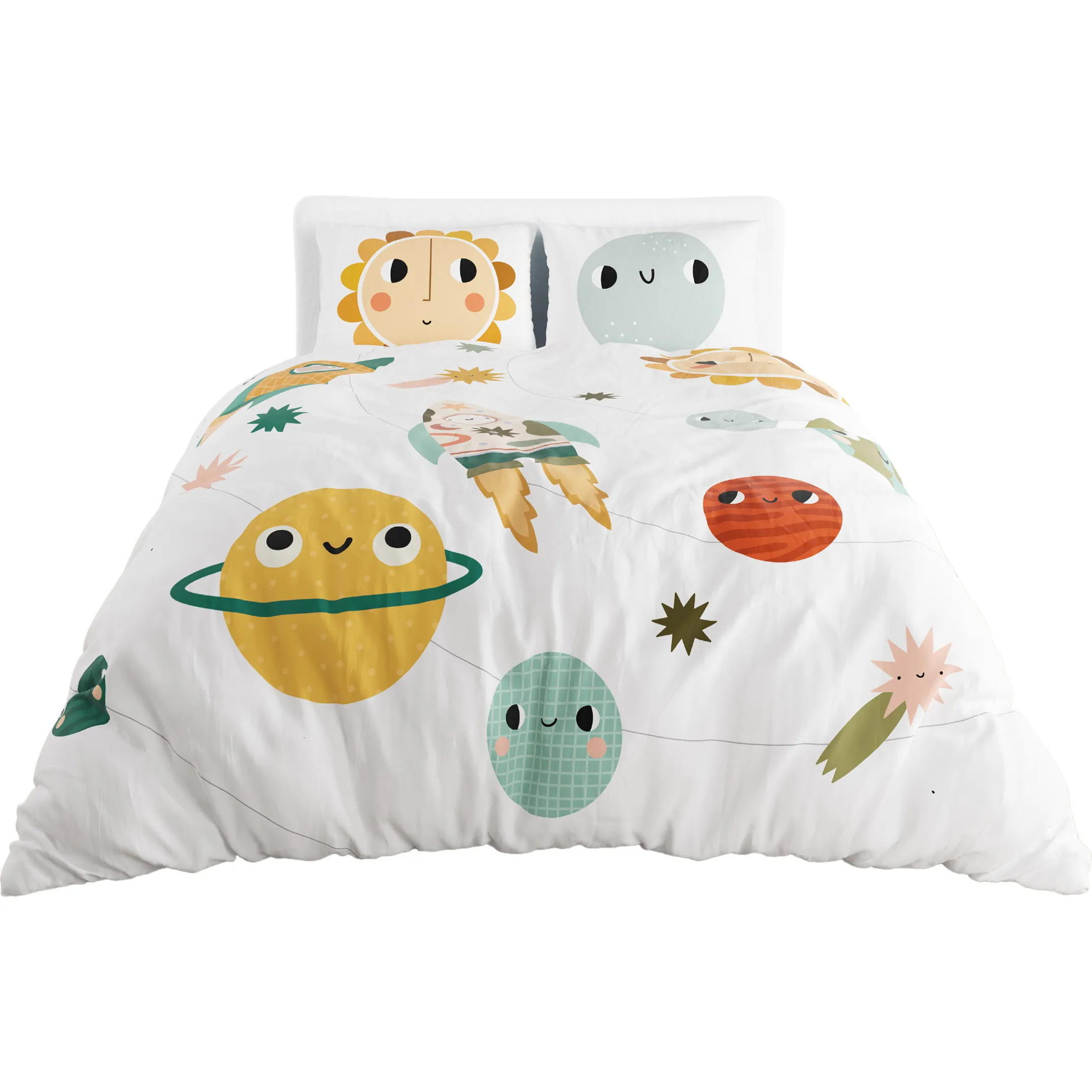 Rookie Humans Duvet And Pillowcase Twin Bedding Set, Space Explorer