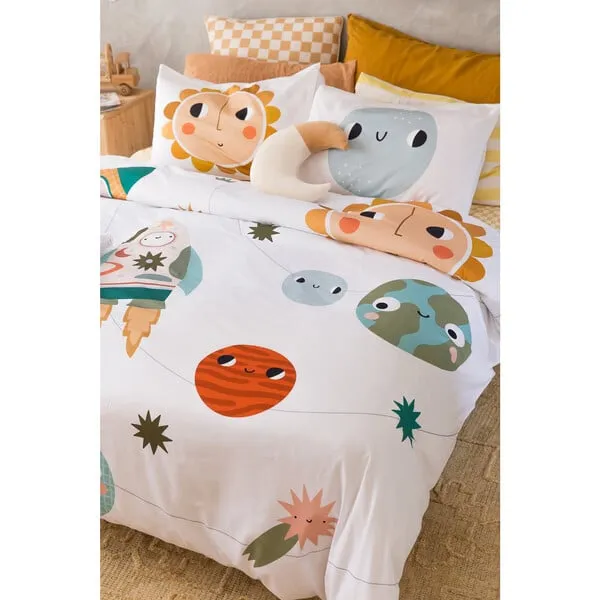 Rookie Humans Duvet And Pillowcase Twin Bedding Set, Space Explorer