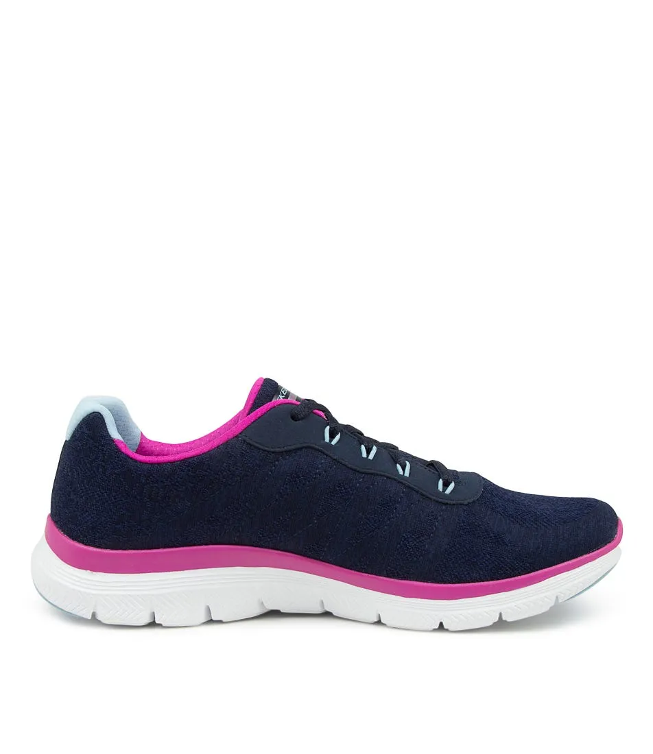 SKECHERS 149570 Flex Appeal 4.0 Navy Purple Sneakers