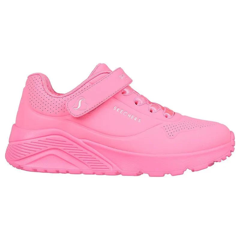 Skechers Kids' Uno - Lite Junior Trainers Neon Pink - SS24