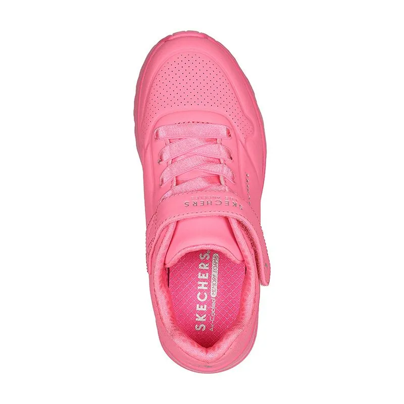 Skechers Kids' Uno - Lite Junior Trainers Neon Pink - SS24