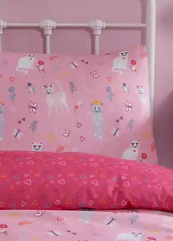 Sleepdown Kids Playful Kittens Single Duvet Cover Set | Kaleidoscope