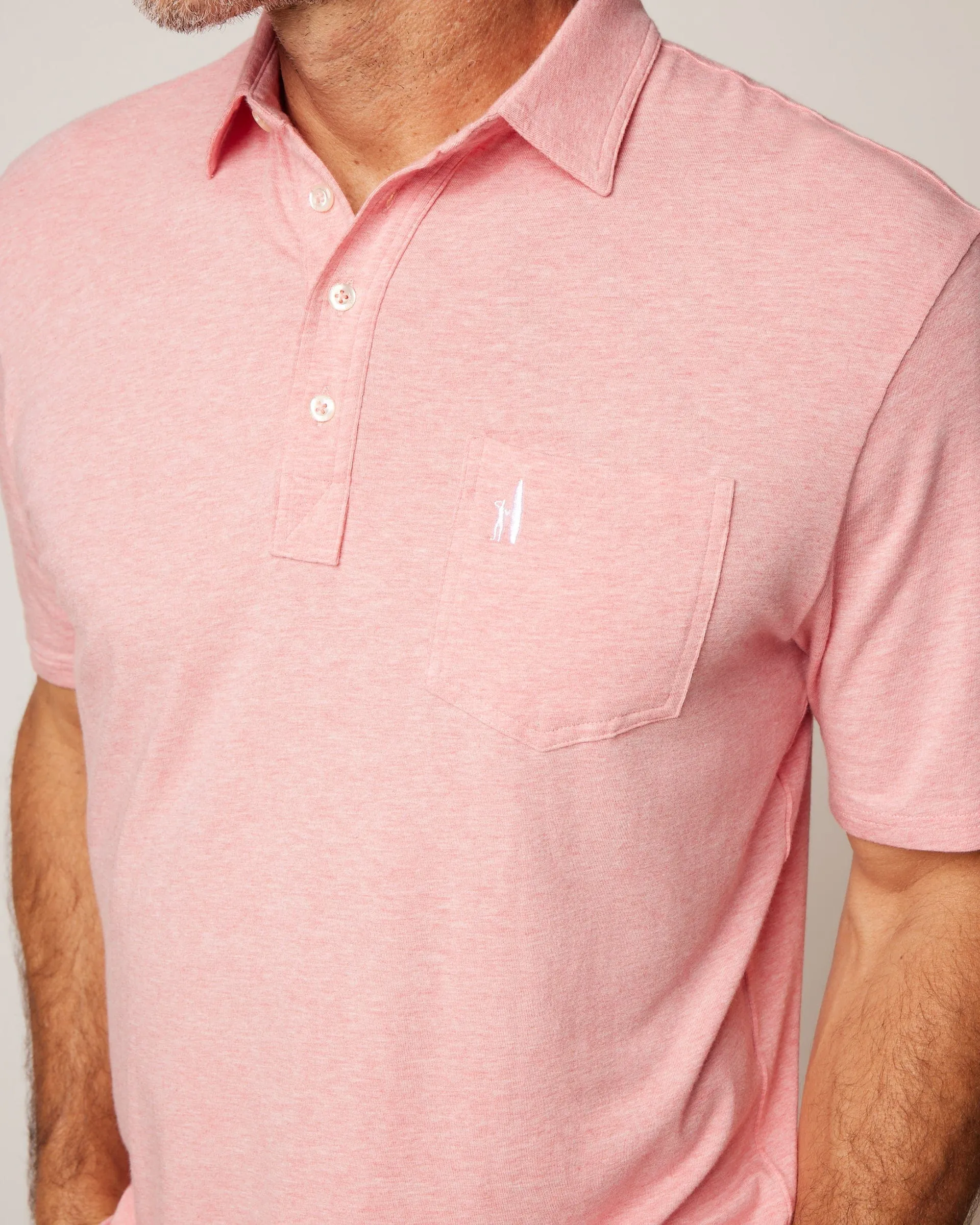 The Heathered Original Polo 2.0 - Pomegranate