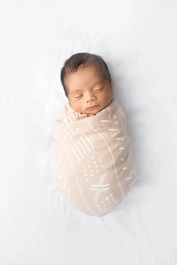 The Swaddle Blanket - Mudcloth Almond