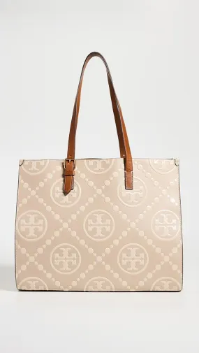 Tory Burch   T Monogram Contrast Embossed Tote 