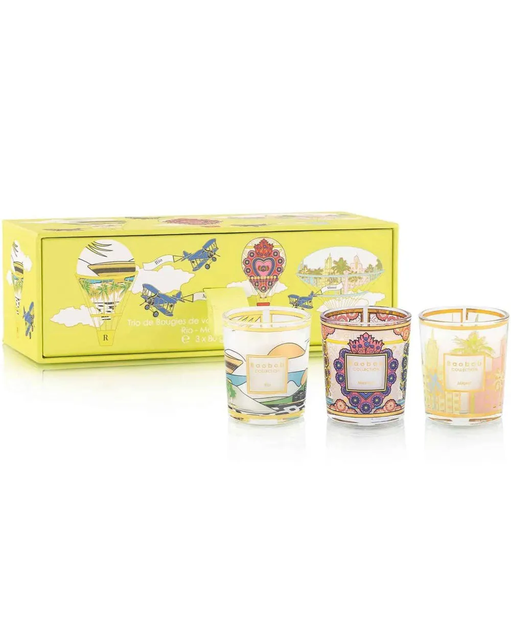 Trio Travel Candles in Rio, Mexico and Miami