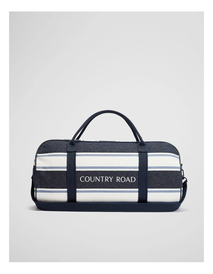 Verified Australian Cotton Harry Stripe Tote in Navy