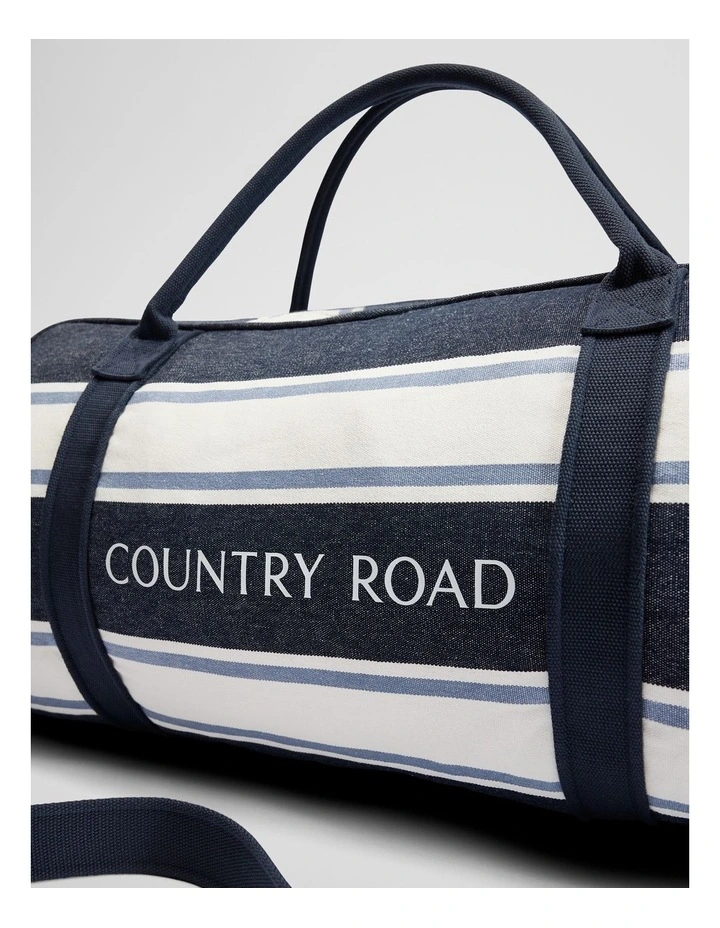 Verified Australian Cotton Harry Stripe Tote in Navy