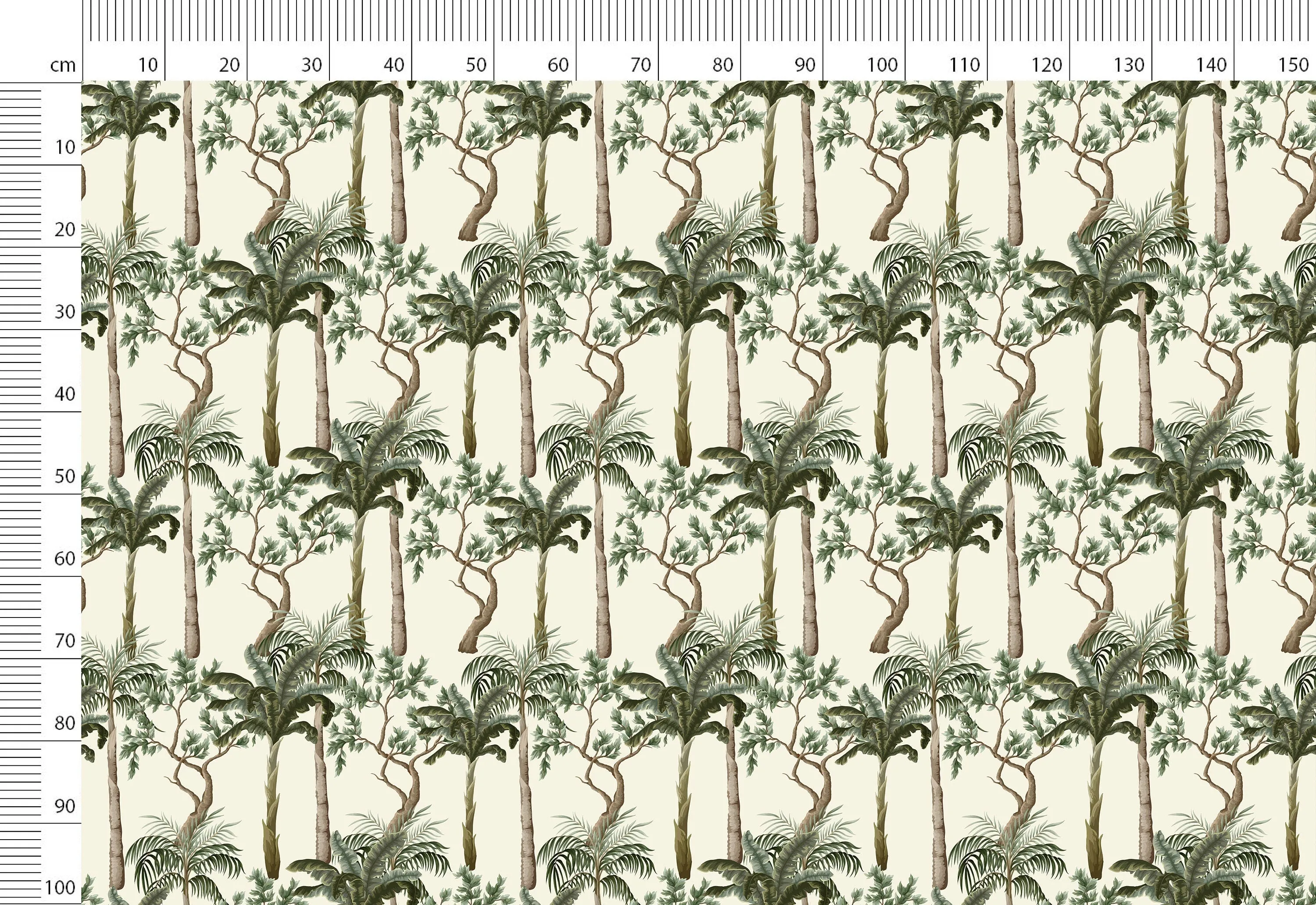 Vintage Linen By The Yard Vintage Tropical Print Linen Fabric For Bedding, Curtains, Dresses, Clothing, Table Cloth & Pillow Cov