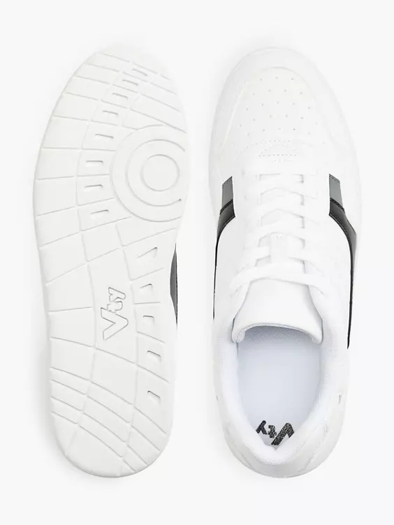 Vty  White Lace Up Trainers