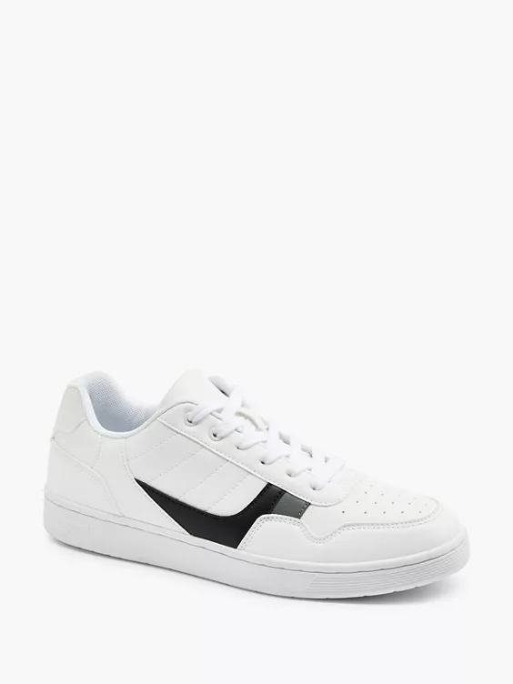 Vty  White Lace Up Trainers