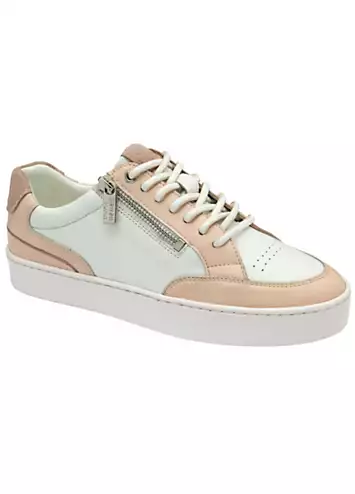 White & Pink Sierra Trainers by Lotus | Look Again