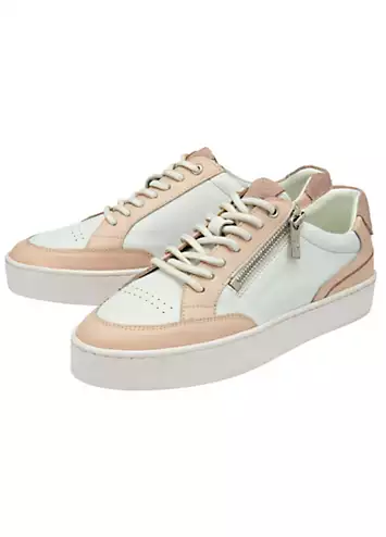 White & Pink Sierra Trainers by Lotus | Look Again