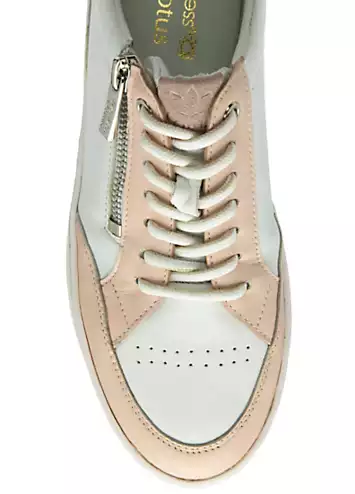 White & Pink Sierra Trainers by Lotus | Look Again