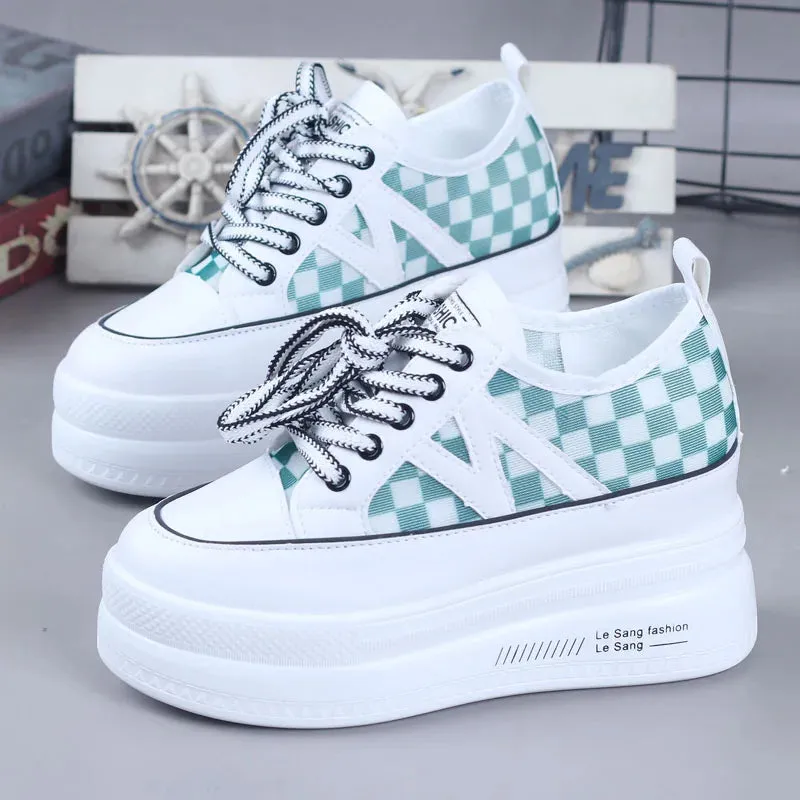 White Platform Fashion Sneakers