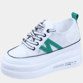 White Platform Fashion Sneakers