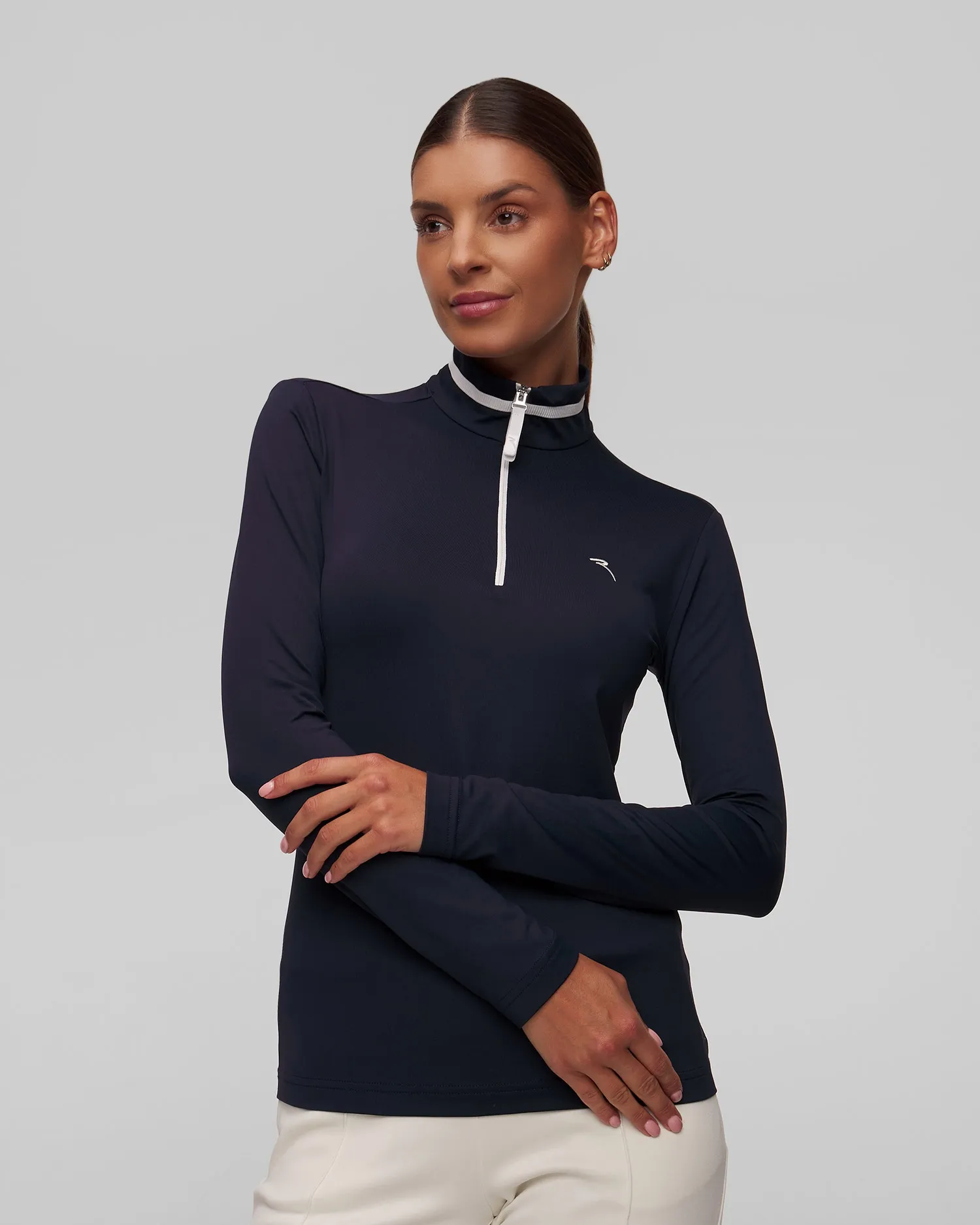 Women's zip turtleneck golf Chervo Tarrive T0011-599