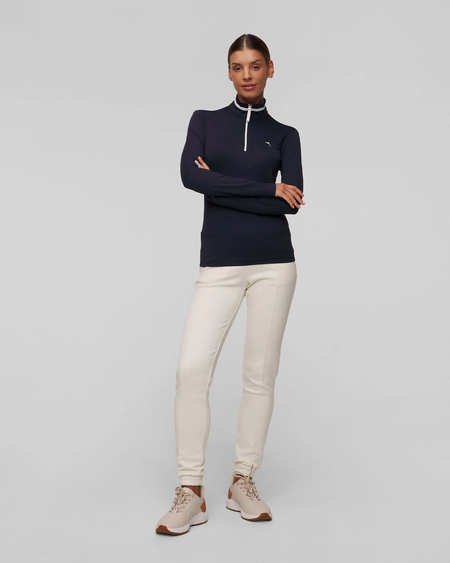 Women's zip turtleneck golf Chervo Tarrive T0011-599