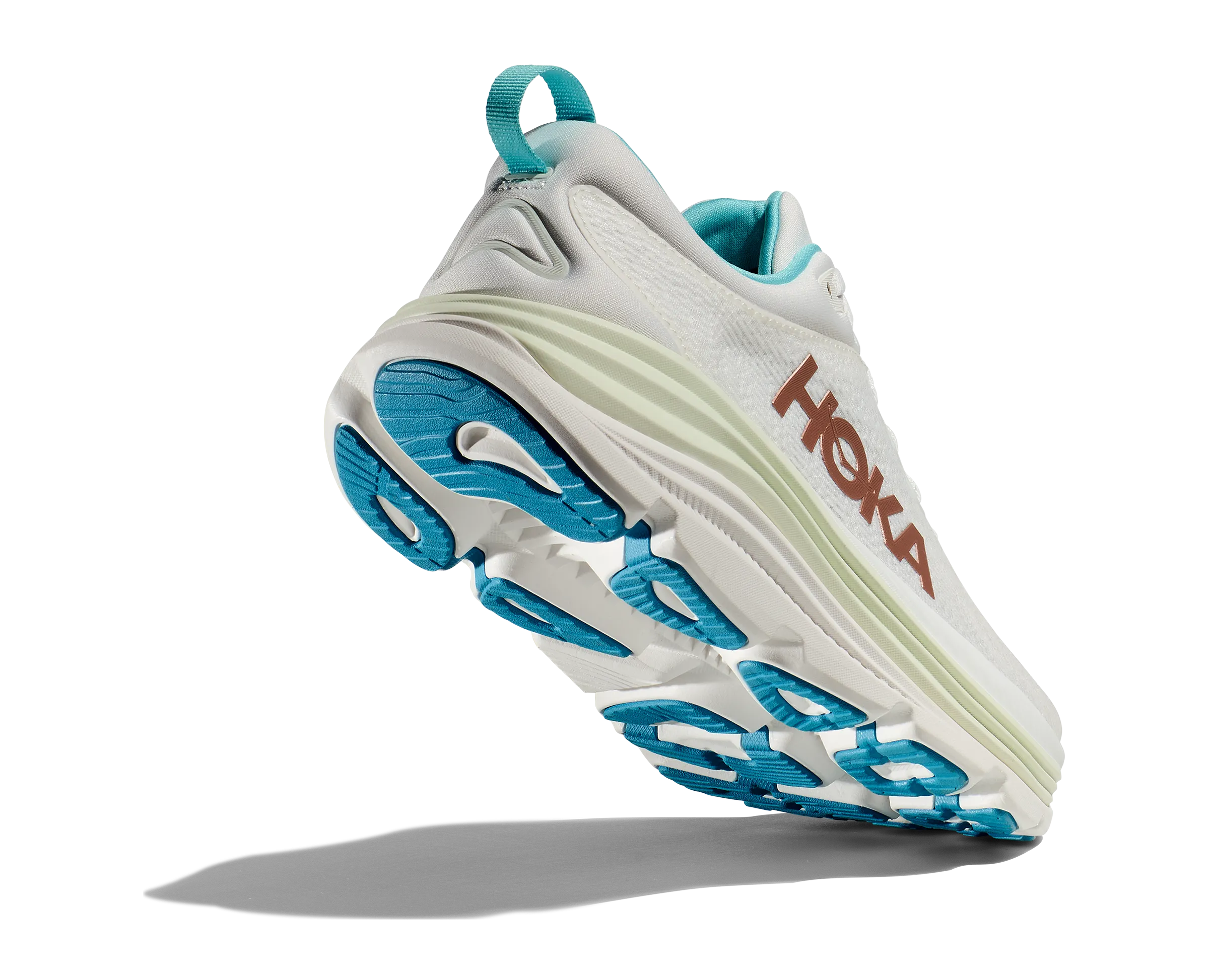 Women's Hoka Gaviota 5 Color: Frost / Rose Gold (WIDE WIDTH)