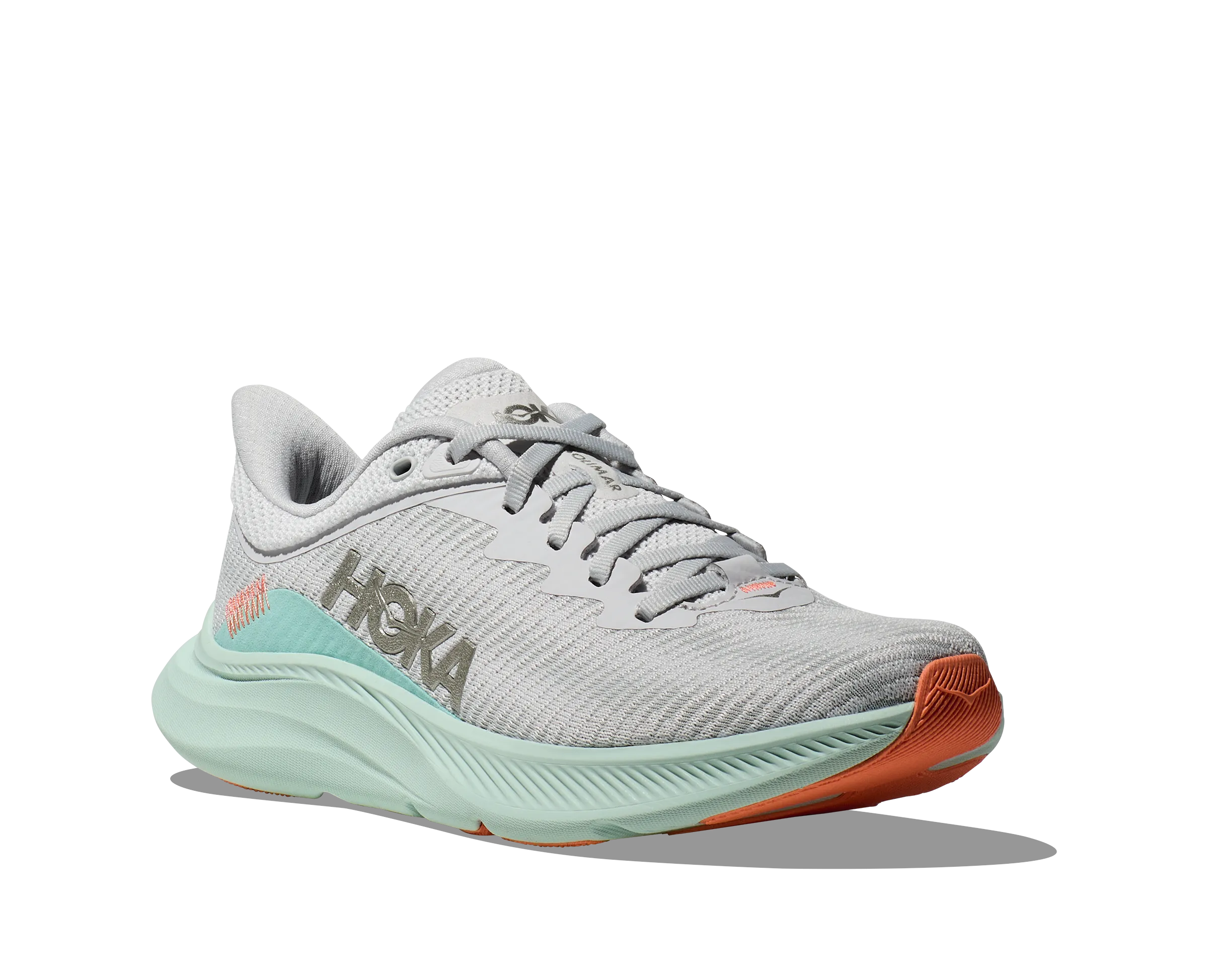 Women's Hoka Solimar Color: Stardust / Aqua Breeze