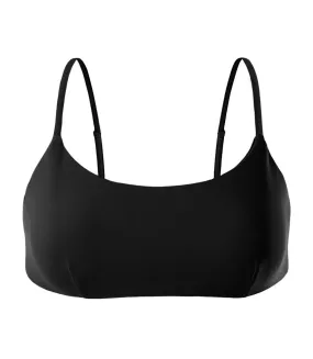 Womens/ladies norte bikini top black Aquawave